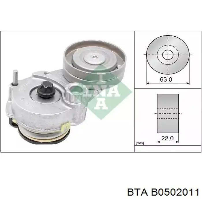 Натяжной ролик BTA B0502011 цена, от 22.55 USD