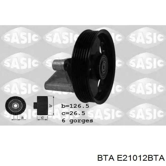 E21012BTA BTA Ролик приводного ремня, паразитный