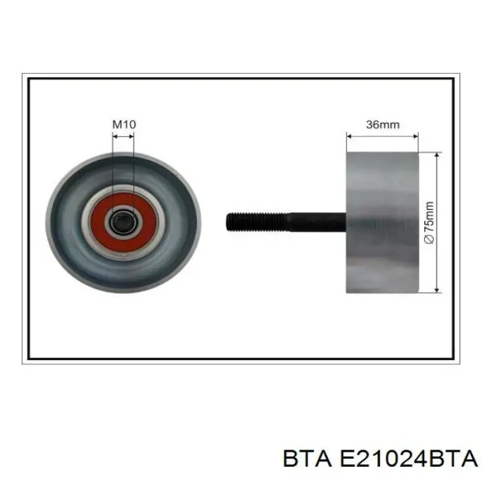 Паразитный ролик E21024BTA BTA