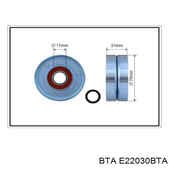 Натяжной ролик BTA E22030BTA цена, от 11.94 USD