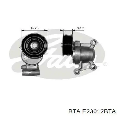 Ролик натяжителя приводного ремня BTA E23012BTA