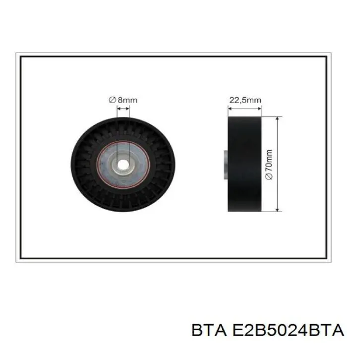 Натяжной ролик BTA E2B5024BTA цена, от 12.35 USD