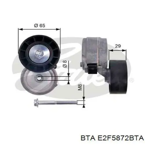 Купить E2F5872BTA BTA Натяжной ролик
