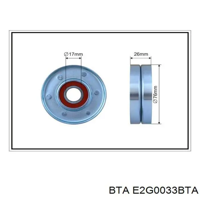 E2G0033BTA BTA натяжитель приводного ремня