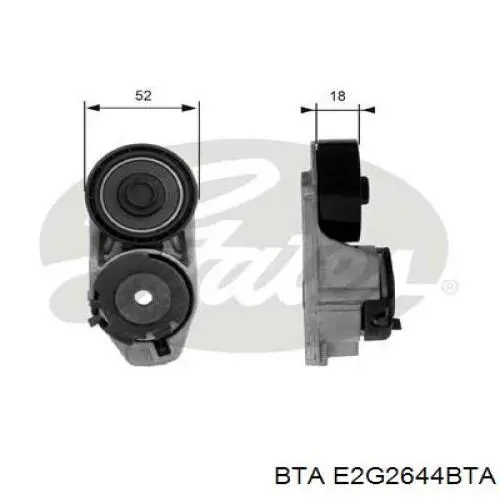 Натяжной ролик E2G2644BTA BTA