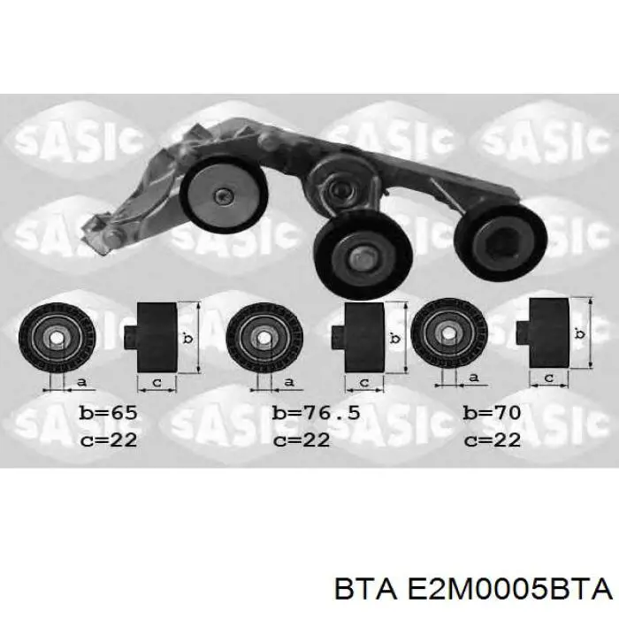 Натяжной ролик Kamoka R0041 цена, от 12.30 USD