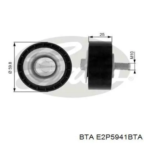 Натяжной ролик E2P5941BTA BTA