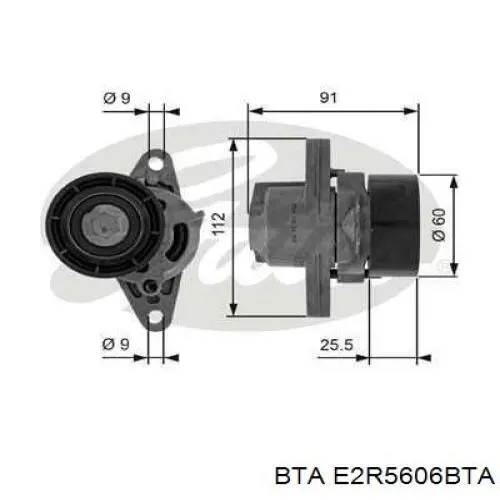 Купить E2R5606BTA BTA Натяжной ролик