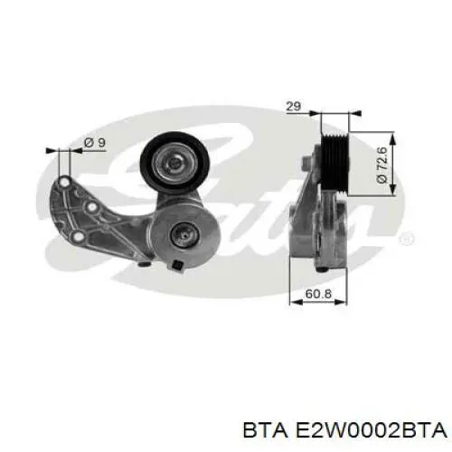 Купить E2W0002BTA BTA Натяжной ролик