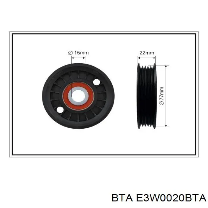 Натяжитель приводного ремня E3W0020BTA BTA