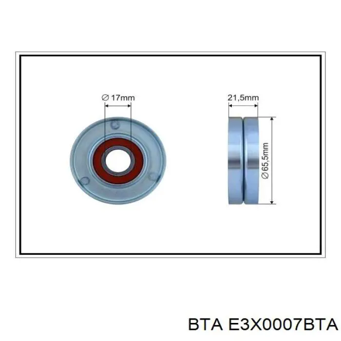 Роликовий модуль натяжителя ремня BTA E3X0007BTA цена, от 24.87 USD