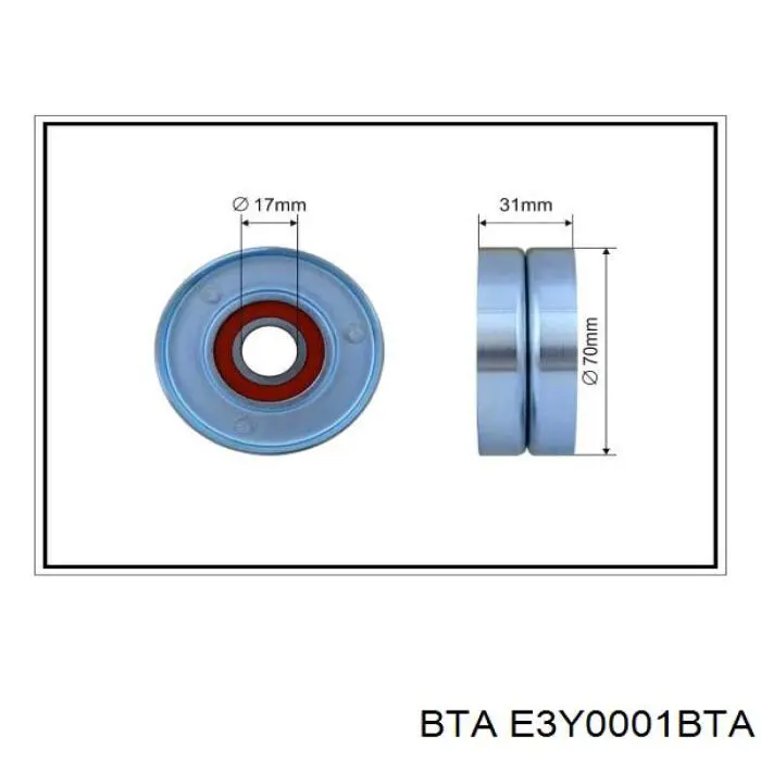 E3Y0001BTA BTA Натяжитель клинового ремня