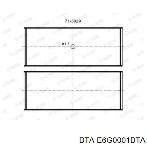 Шків колінвала E6G0001BTA BTA