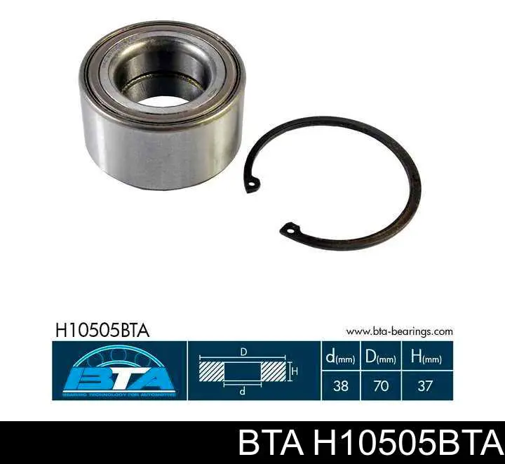 Подшипник ступицы H10505BTA BTA