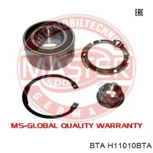 Комплект подшипника ступицы колеса BTA H11010BTA цена, от 19.01 USD