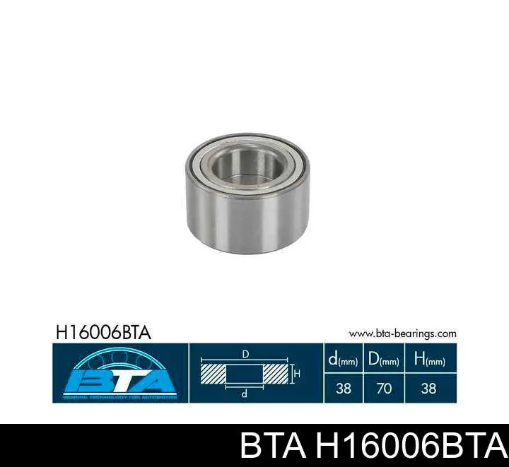 Подшипник ступицы H16006BTA BTA