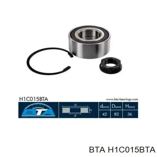 Подшипник ступицы H1C015BTA BTA