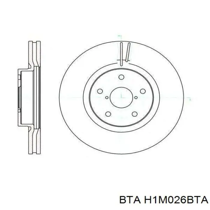 H1M026BTA BTA Ступица колеса передняя