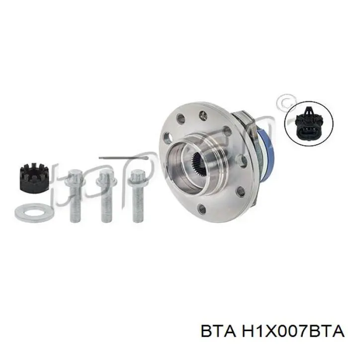 Ступицы передних колес BTA H1X007BTA цена, от 57.28 USD