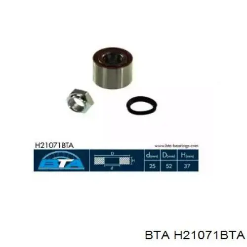 Подшипники задней ступицы BTA H21071BTA цена, от 12.34 USD