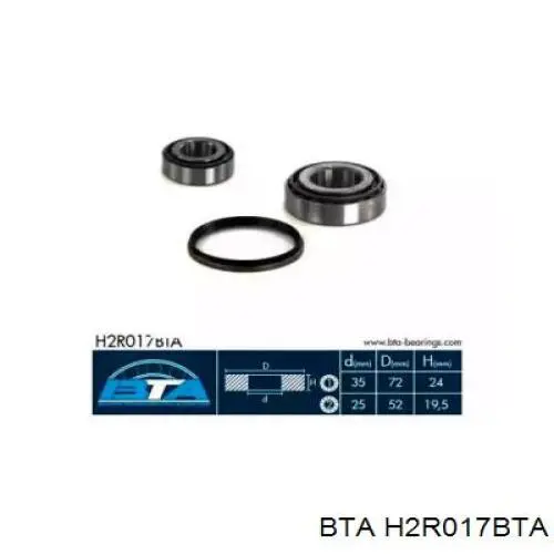 Подшипники задней ступицы BTA H2R017BTA цена, от 16.78 USD