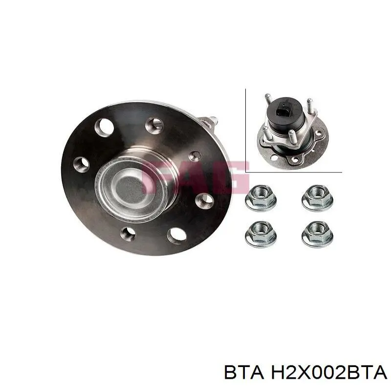 Купить H2X002BTA BTA Задняя шпиндель