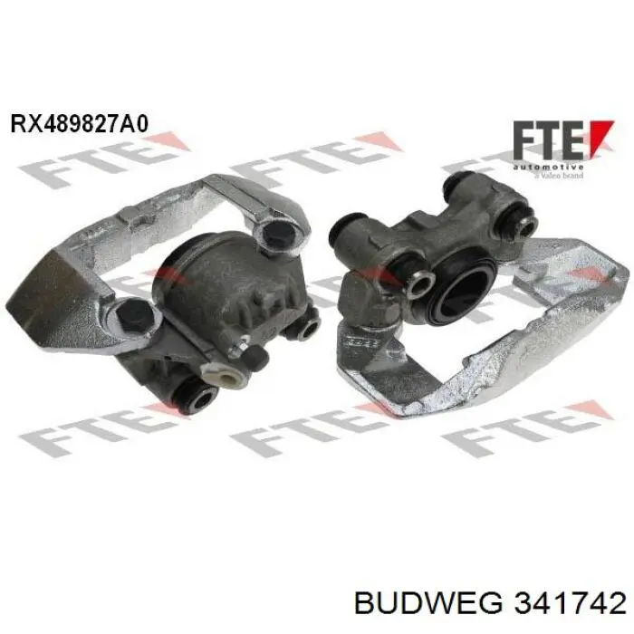 341742 Budweg Суппорт тормозной, передний, левый