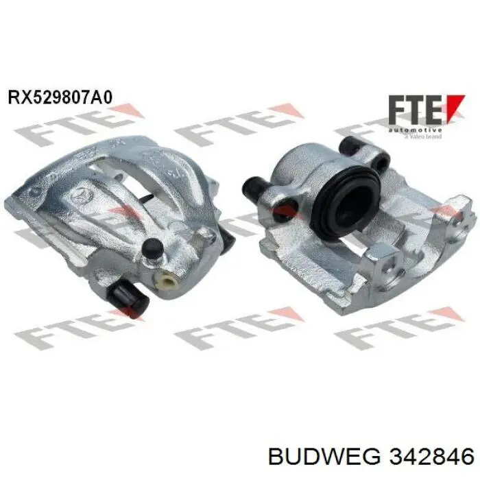 342846 Budweg Тормозной суппорт задний левый