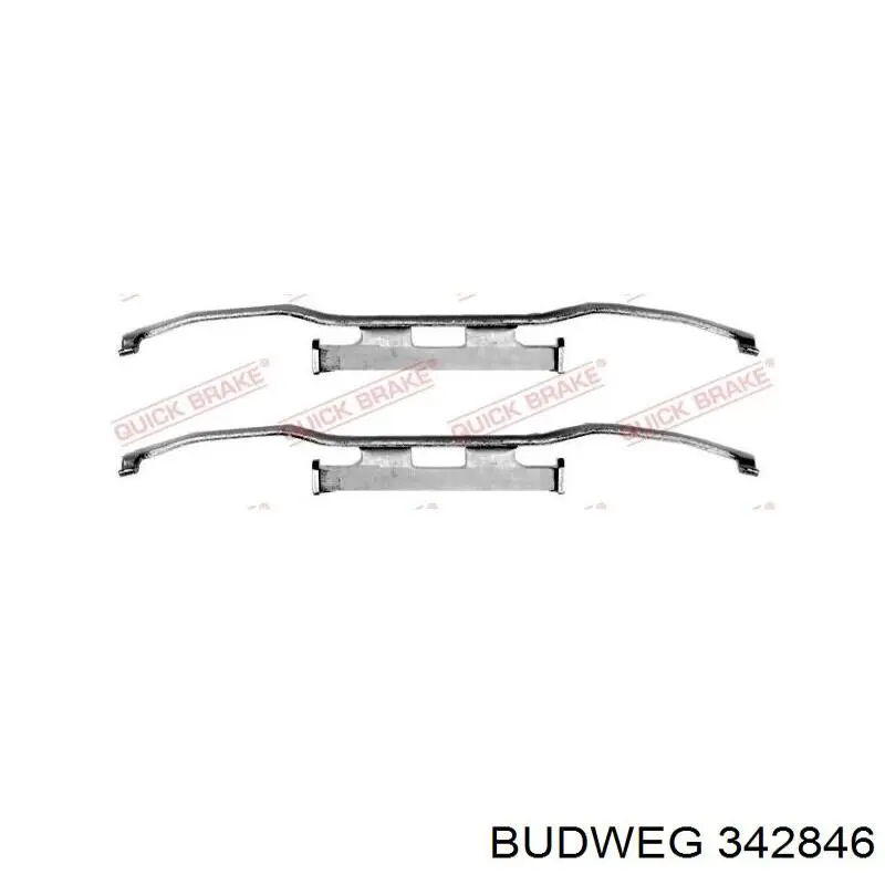 Суппорт тормозной левый задний Budweg 342846