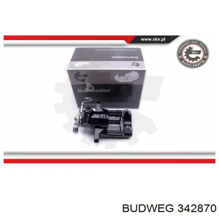 Суппорт тормозной левый задний Budweg 342870