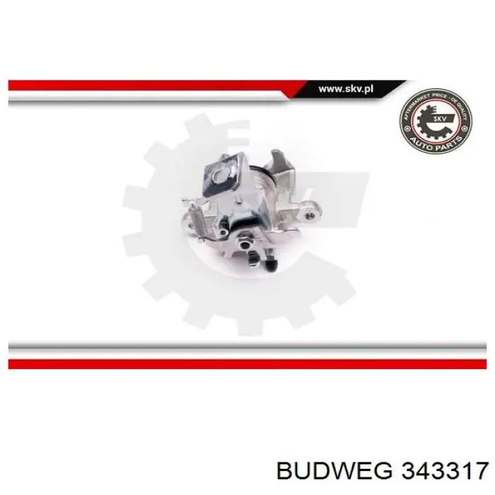 Суппорт задний правый 343317 Budweg