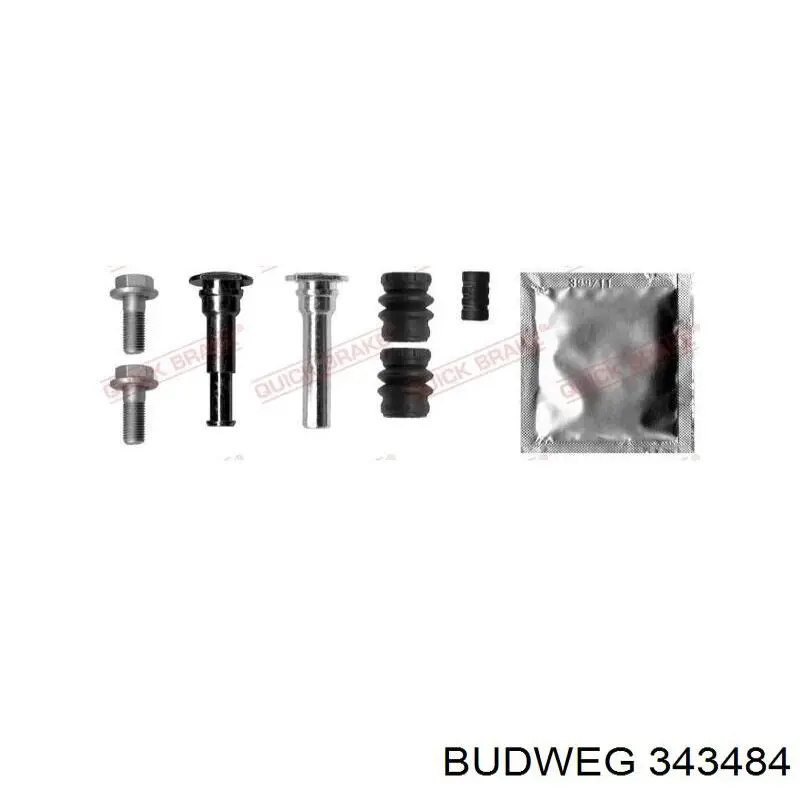 Суппорт задний левый 343484 Budweg