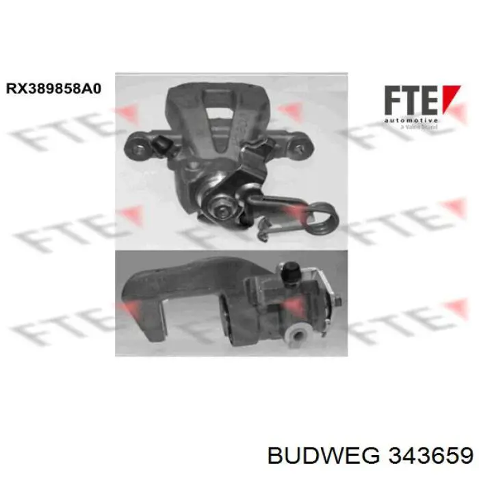 Задний правый суппорт FTE RX389858A0