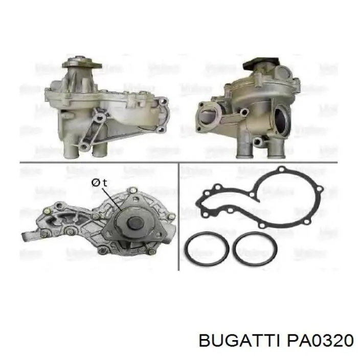 Купить PA0320 Bugatti Насос охлаждения