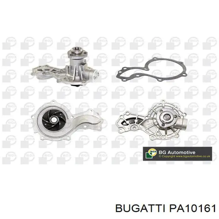 Купить PA10161 Bugatti Помпа водяная (насос) охлаждения, в сборе с корпусом