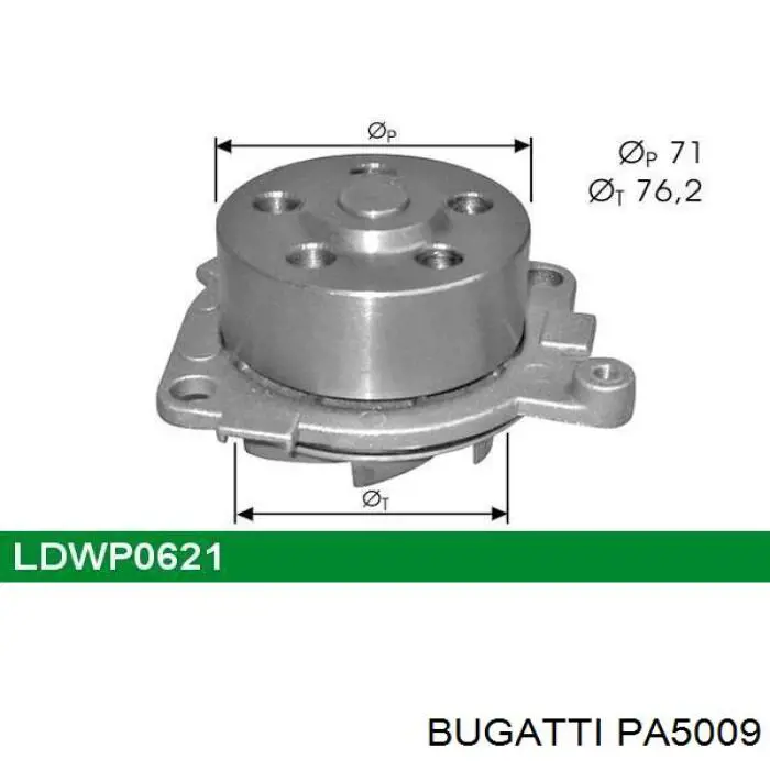 Купить PA5009 Bugatti Насос охлаждения