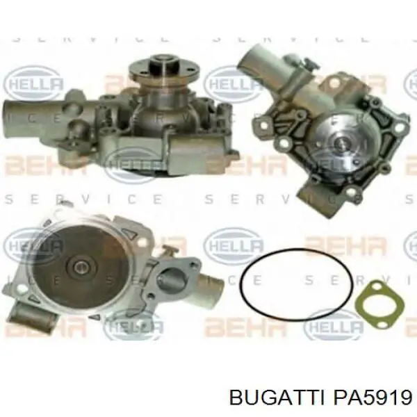 Помпа водяна, (насос) охолодження PA5919 Bugatti