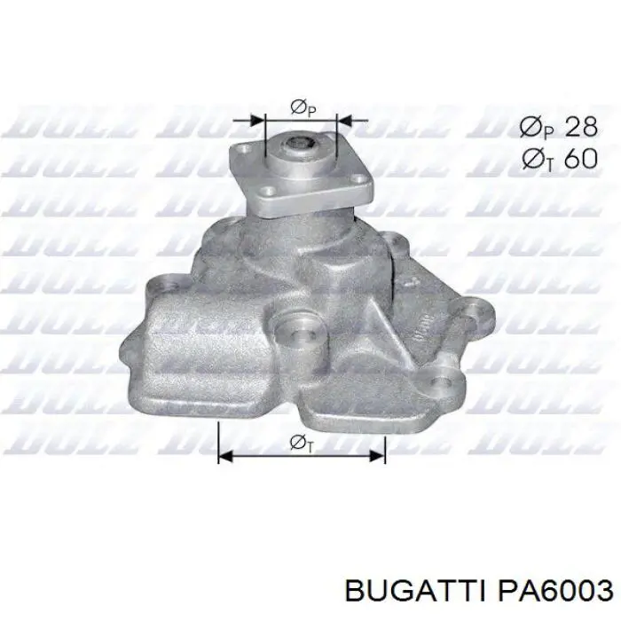 Bomba de agua PA6003 Bugatti