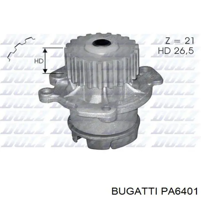 Водяной насос Bugatti PA6401