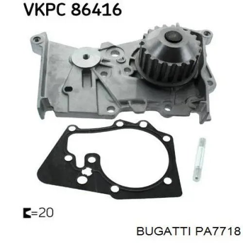 Купить PA7718 Bugatti Насос охлаждения