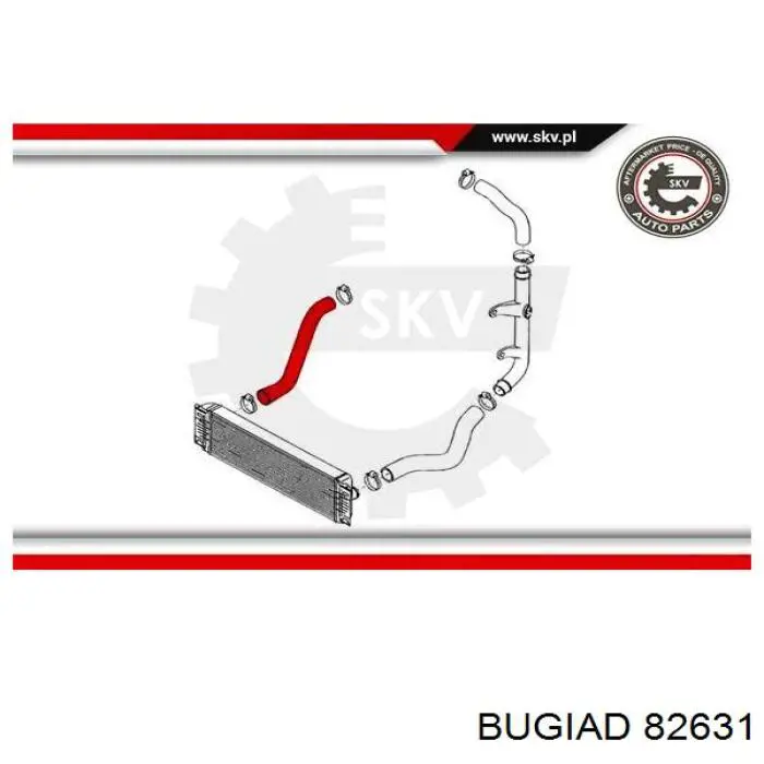 Купить 82631 Bugiad Патрубок интеркулера