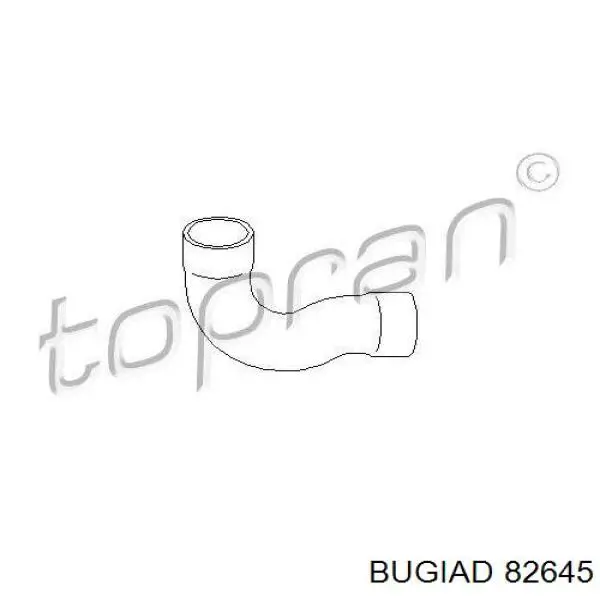 Патрубок воздушный, выход из турбины/компрессора (наддув) 82645 Bugiad