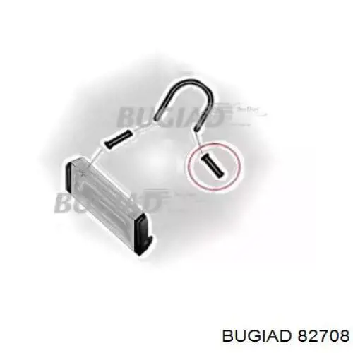 Купить 82708 Bugiad Патрубок воздушный, выход из турбины/компрессора (наддув)