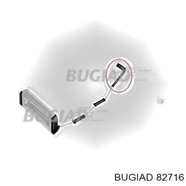 Патрубок воздушный, дроссельной заслонки Bugiad 82716 цена, от 31.09 USD