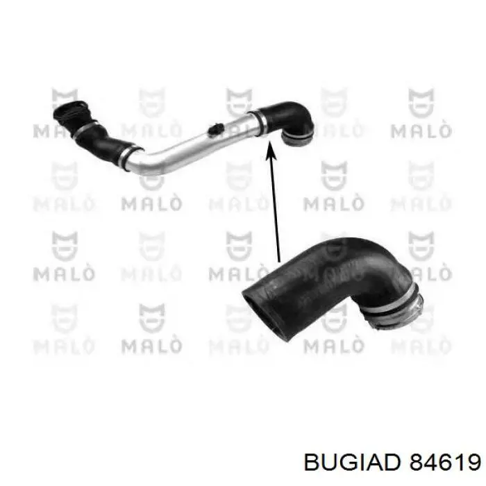 84619 Bugiad Патрубок интеркуллера