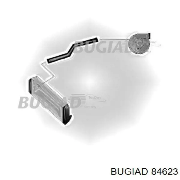 84623 Bugiad шланг (патрубок интеркуллера правый)