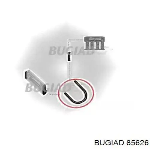 85626 Bugiad шланг (патрубок интеркуллера левый)