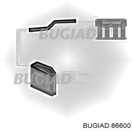 86600 Bugiad шланг (патрубок интеркуллера верхний)