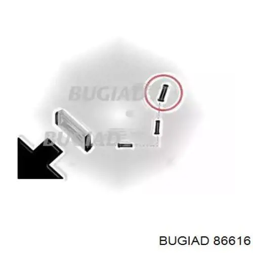 86616 Bugiad cano derivado de ar, da válvula de borboleta