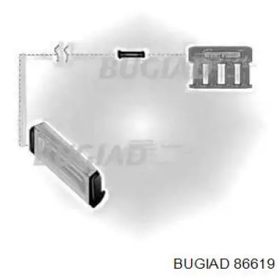 Патрубок дроссельной заслонки 86619 Bugiad